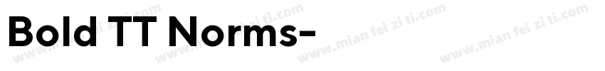 Bold TT Norms字体转换